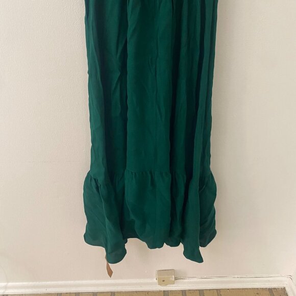 NWT Reformation Celestia Midi Dress Emerald Green Christmas Holidays - Picture 9 of 9